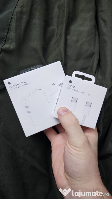 Set încărcător iphone 15 16 17 dual
