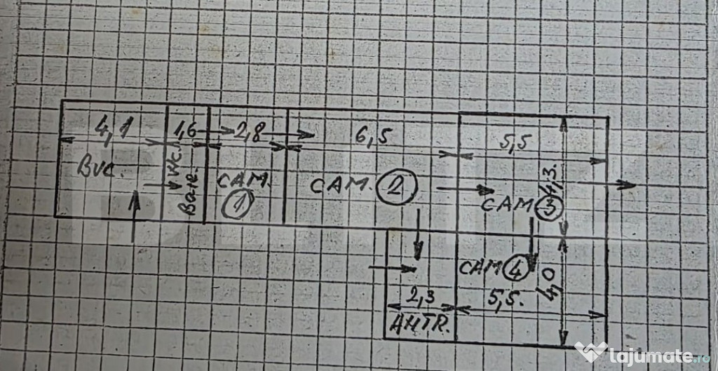 Casa de vanzare, 125 mp, zona P-ta Balcescu, str. Romulus