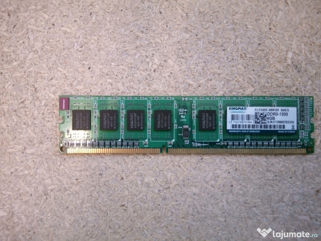 Memorie RAM Kingmax 4GB DDR3 1333MHz Desktop (Model FLFF65F)