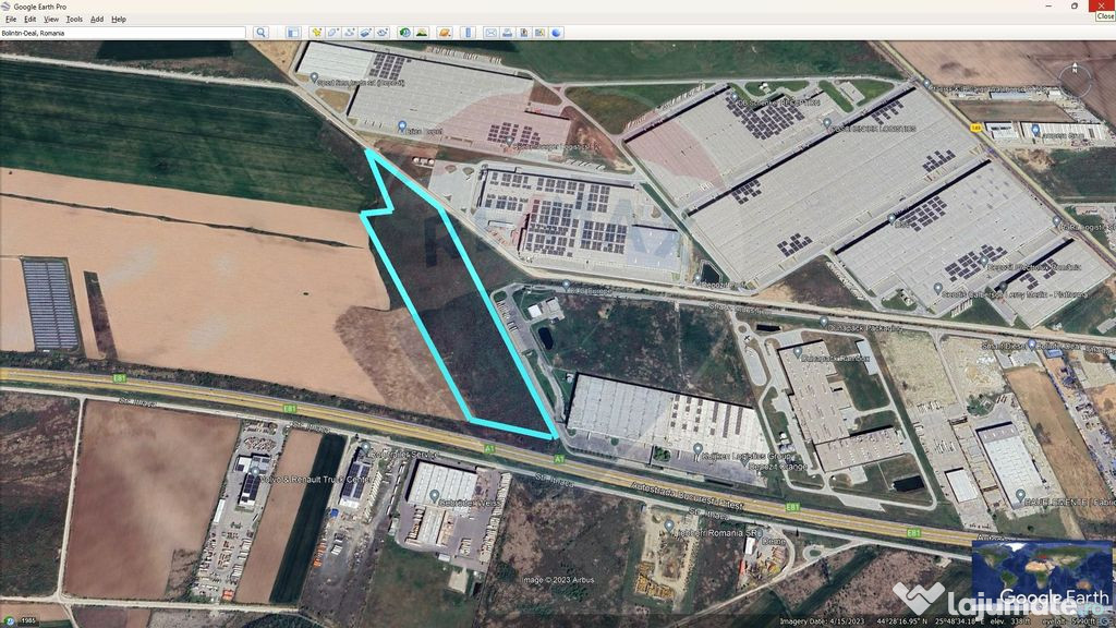 Teren intravilan 93,000mp / Autostrada A1/km 23