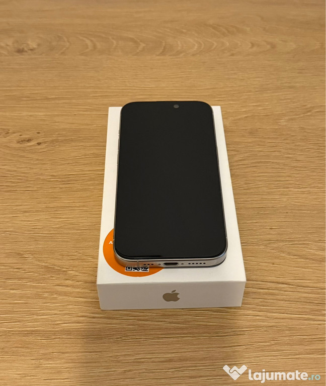 IPhone 15 Pro, 256 GB, alb titanium, full box