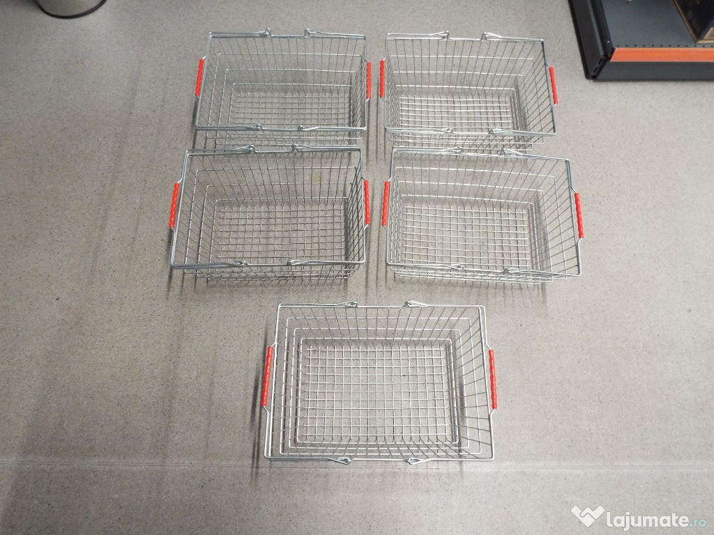 Vand 5 cosuri metalice pt cumparaturi magazin,super market pret 500ron