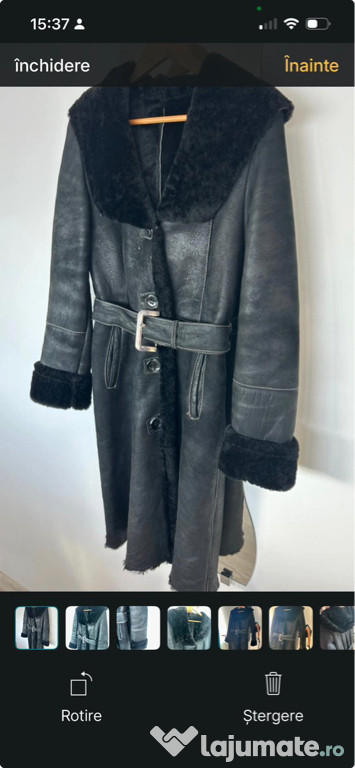 Cojocel din blana naturala negru