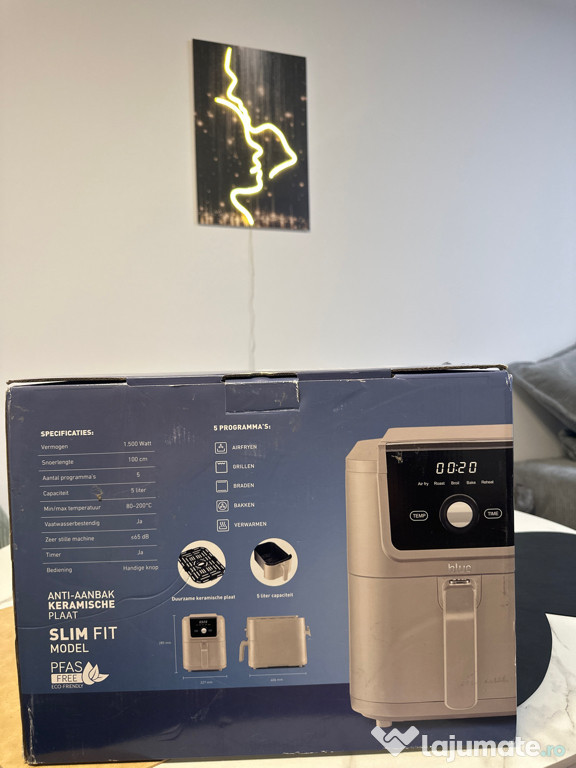 Airfryer 5 litri w 1500