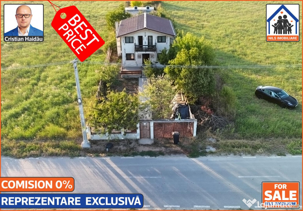 Casa 3 cam, 2 bai, 2 balcoane | Teren 400mp | Vidra-Dobreni