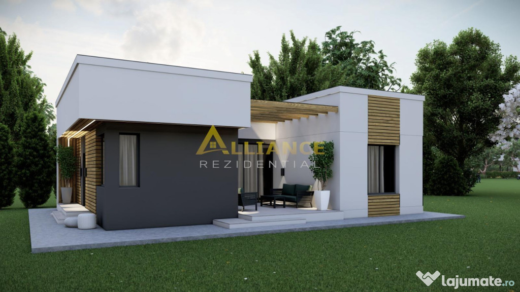 Casa individuala - 3 dormitoare -110 mp utili - 412 mp teren