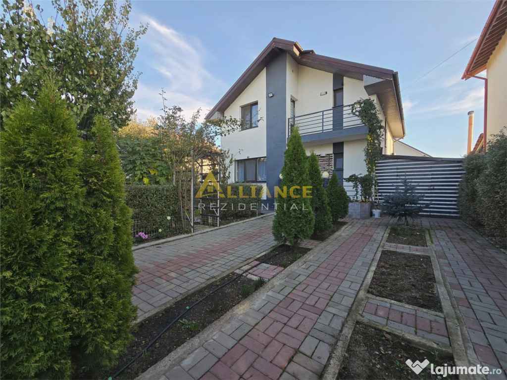 Vila mobilata si utilata- 5 camere -foisor -pod- statie dedu