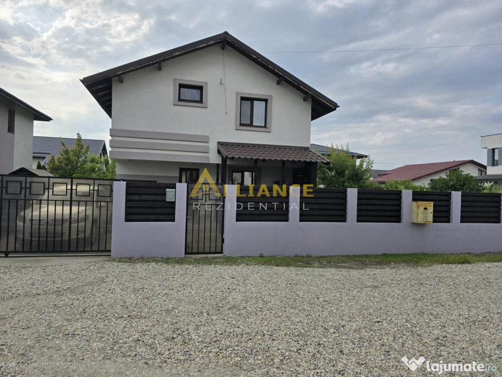 Vila mobilata si utilata- 4 camere - 2 bai - 350mp teren