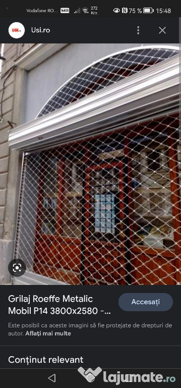 Rulou metalic 250/250