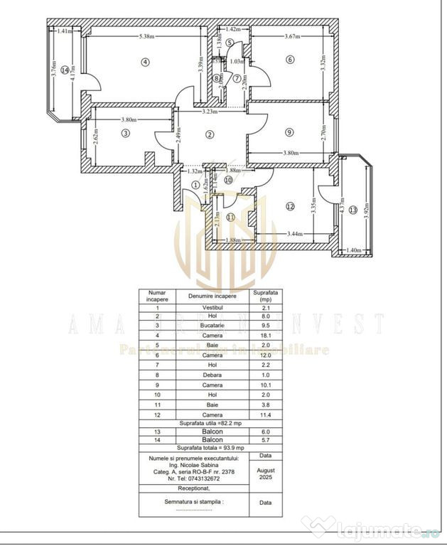 Rahova 4 camere 93 mp ,renovat recent 98000 eur
