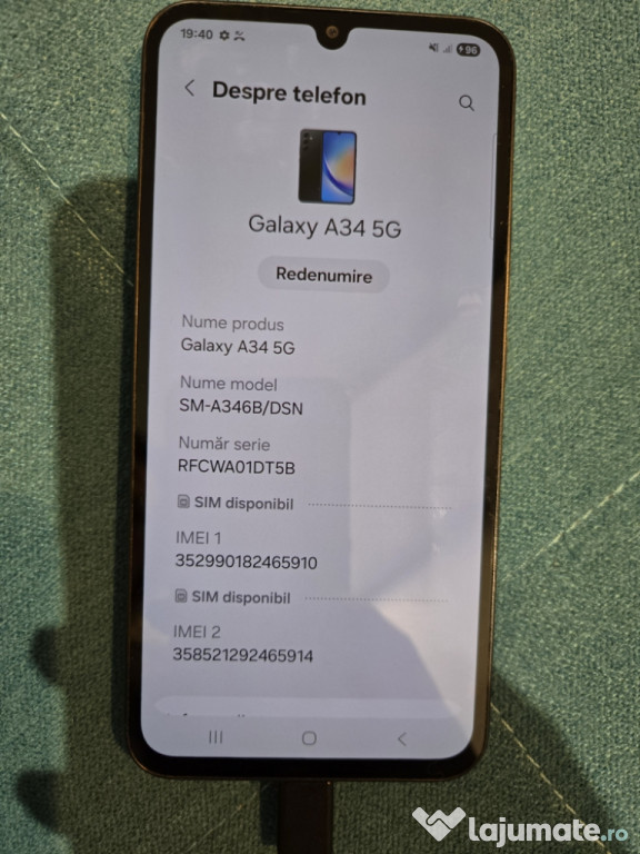Samsung Galaxy A34 telefon/smartphone