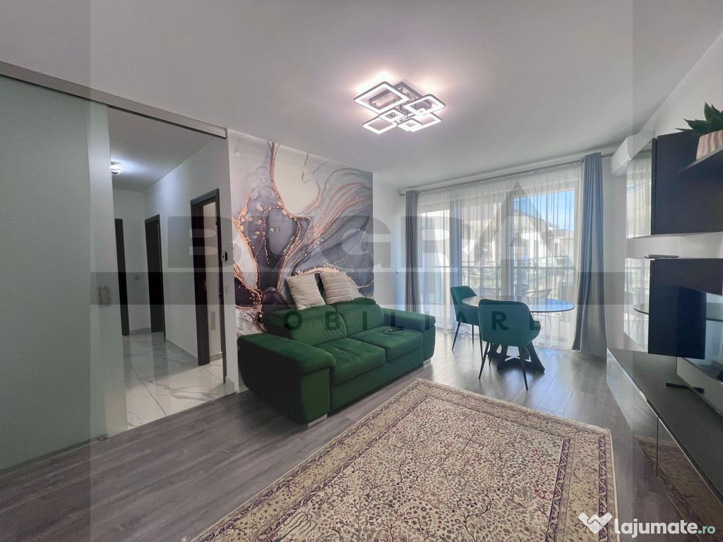 Apartament de 2 camere, 56mp, parcare subterana, zona The...