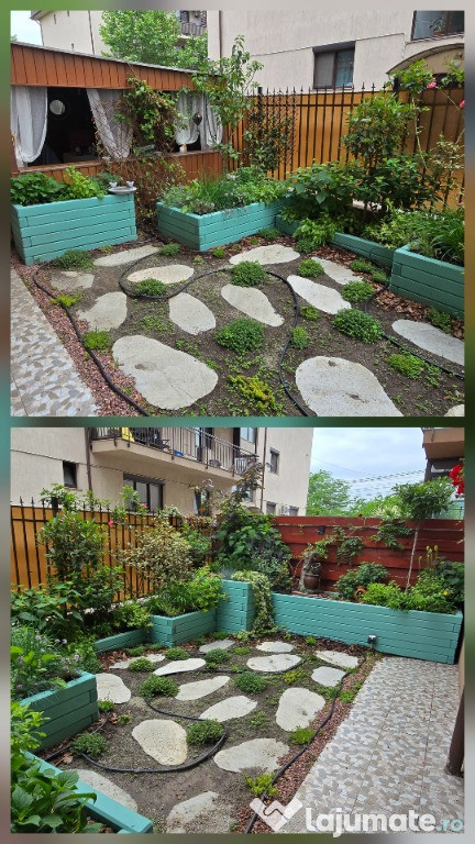 Apartament 2 camere + curte privată 50 mp + loc de parcare proprietate