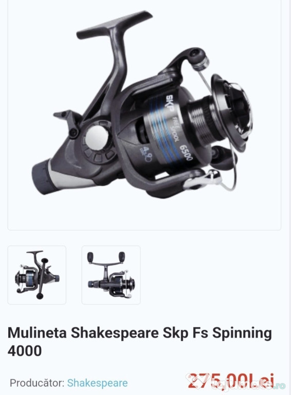 Mulineta Shakespeare SKP FS Reel 4000
