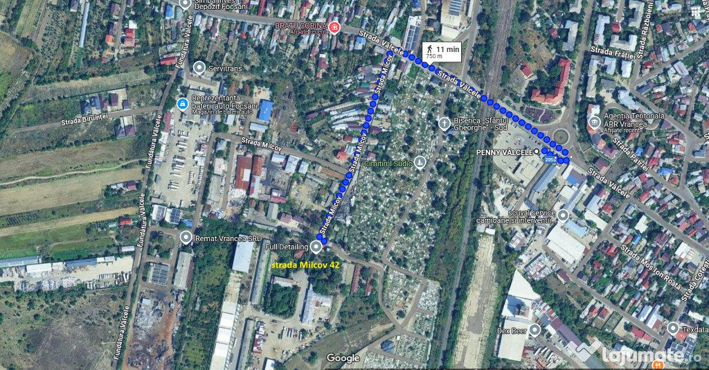 Teren intravilan 5000 mp in Focsani, strada Milcov-Valcele Remat