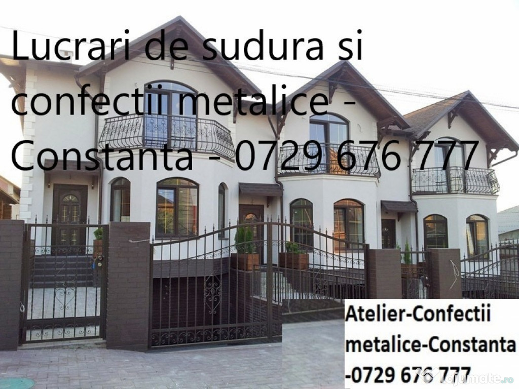 Confecții metalice și lucrări de sudură în fier,inox si fontă