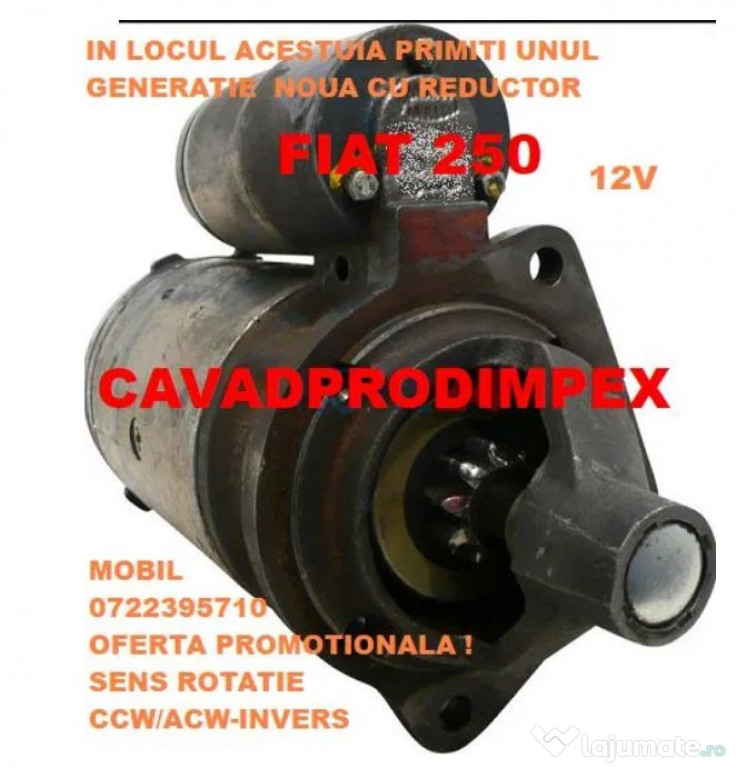Electromotor Tractor Fiat 250 300 350 355 Livrare 24h– Stoc România