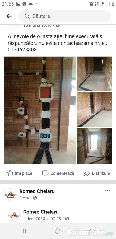 Instalati electrice interioare exterioare si automatizari