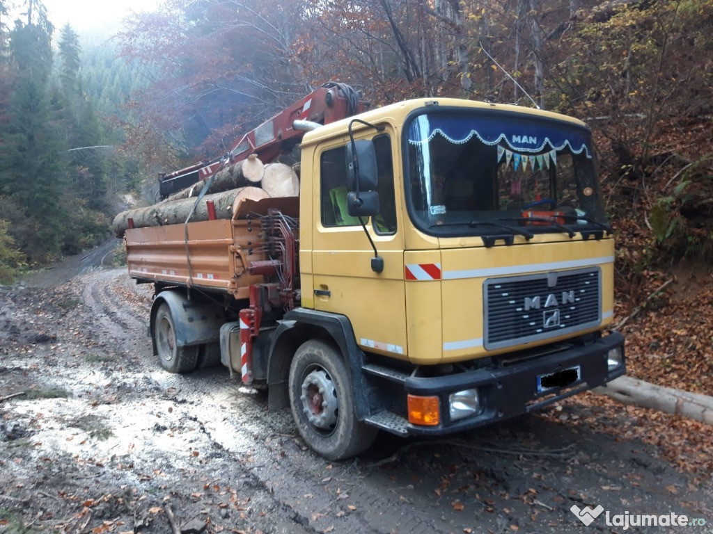 Camion MAN cu graifer