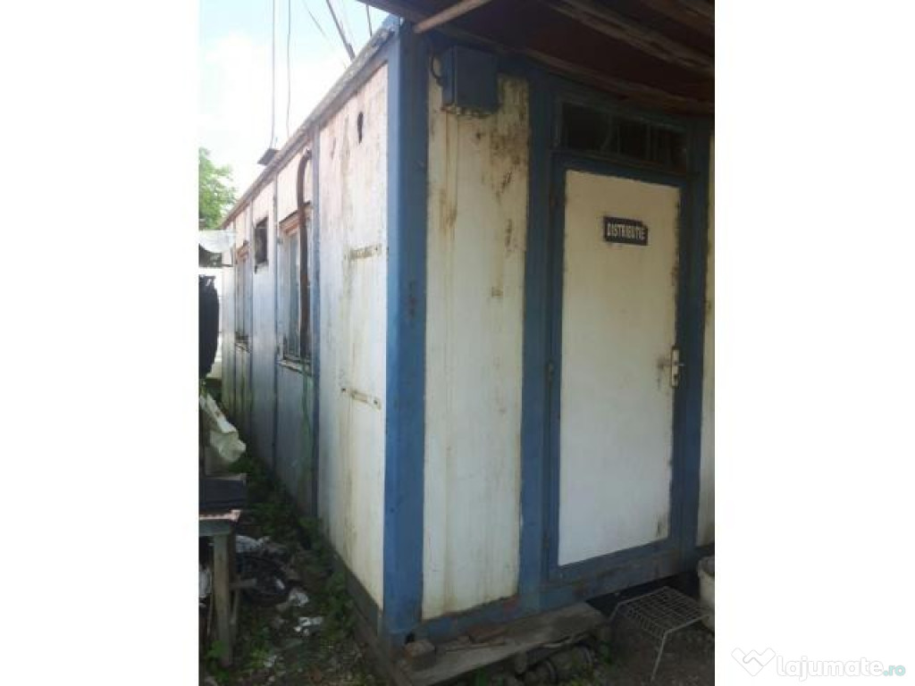 Container depozitare/birou cu structură metalică (cornier)