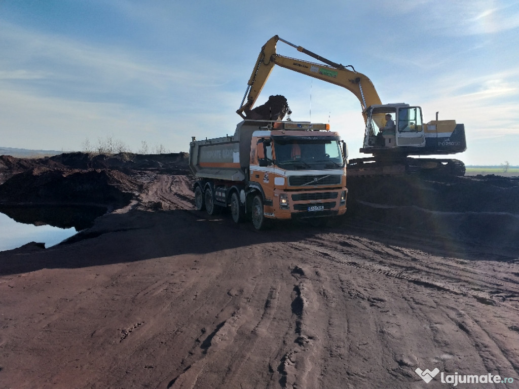 Inchiriere excavator pe senile si 8x4