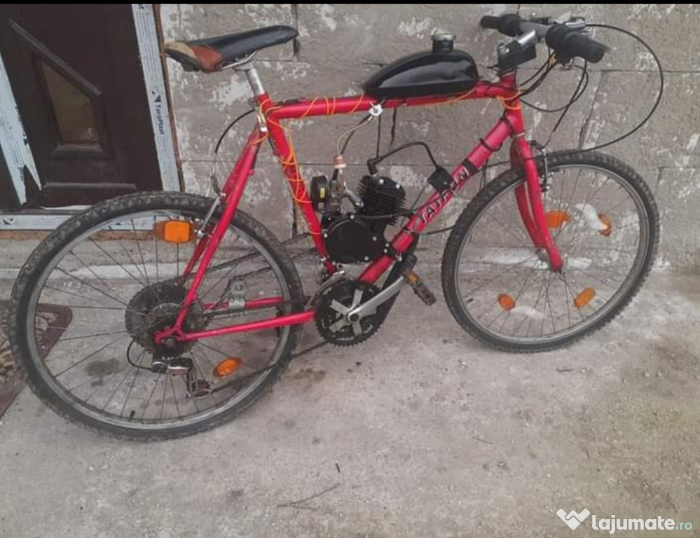 Bicicleta cu motor de 80cc