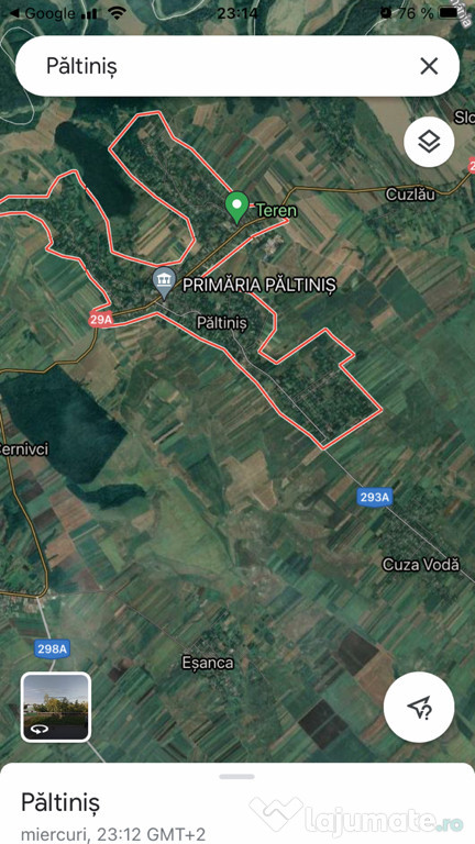 Teren agricol comuna Paltinis Jud Botoșani 4,4 hectare