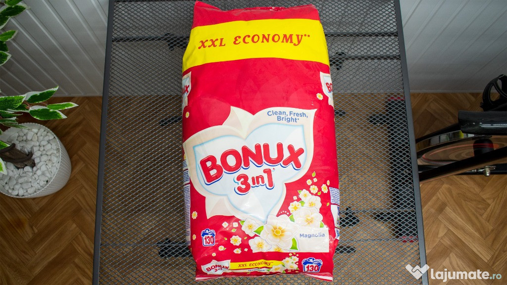 Detergent Bonux 3 in 1 Magnolia, 130 spalari, 13 kg