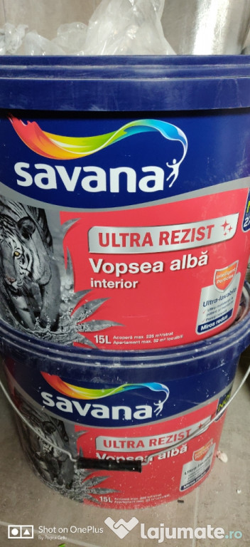 Vopsea lavabila interior Savana Ultra Rezist 15 L