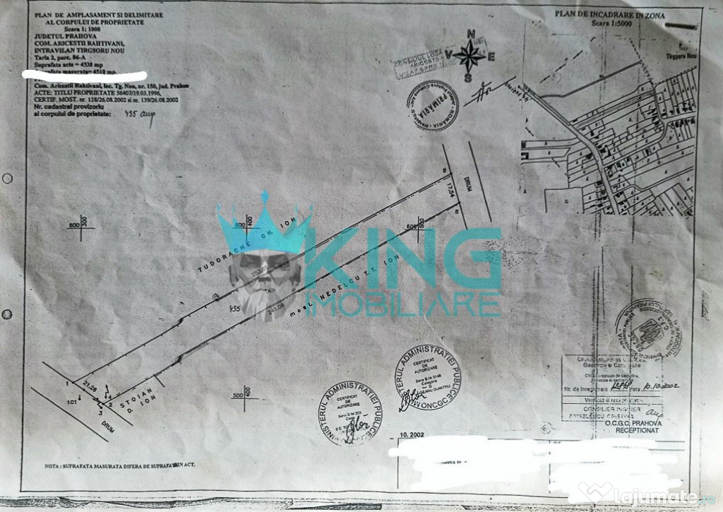 Teren 4510 mp | Intravilan | 2 Intrari | Utilitati La Poarta