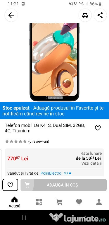 Telefon android LG K41S