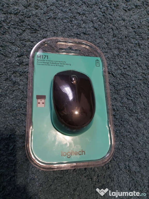 Mouse Logitech M171, Wireless, Negru, NOU