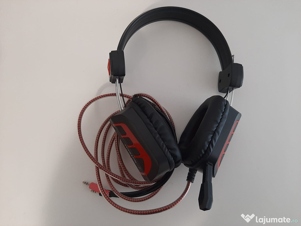 Casti Noi Gaming Rotech cu microfon, design ergonomic