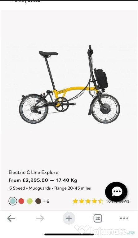 Bicicleta Electrica Brompton