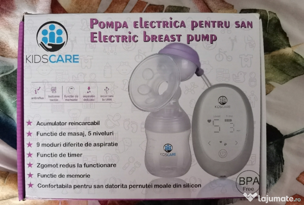 Pompa de san electrica Kidscare in stare impecabila