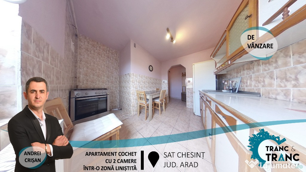 Apartament cochet cu 2 camere , în Chesinț(ID: 26590)