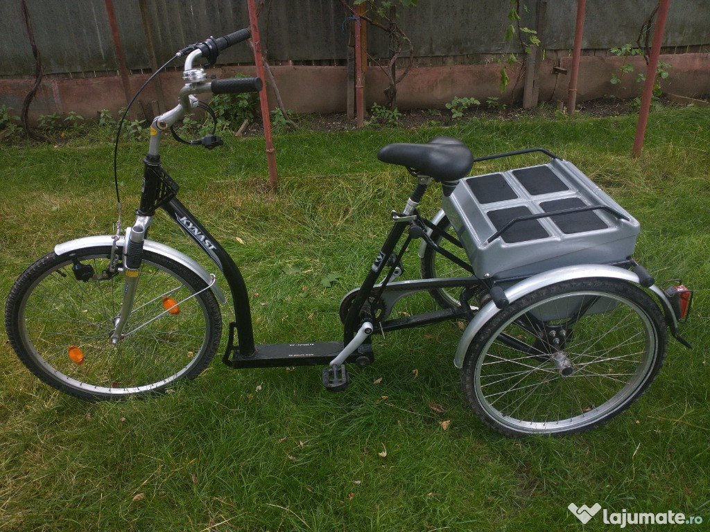 Tricicleta KYNAST 26 inch zoll cu pedale dama barbat,Germany