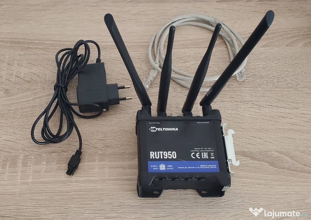 Router wireless Teltonika RUT950 Fast Ethernet 4G + kit prin