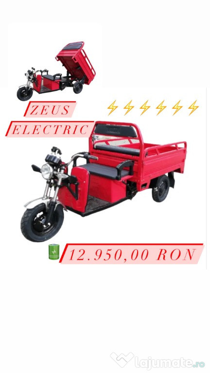Triciclu Electric, FARA Permis, Motor 3900W, Voltarom Hercul