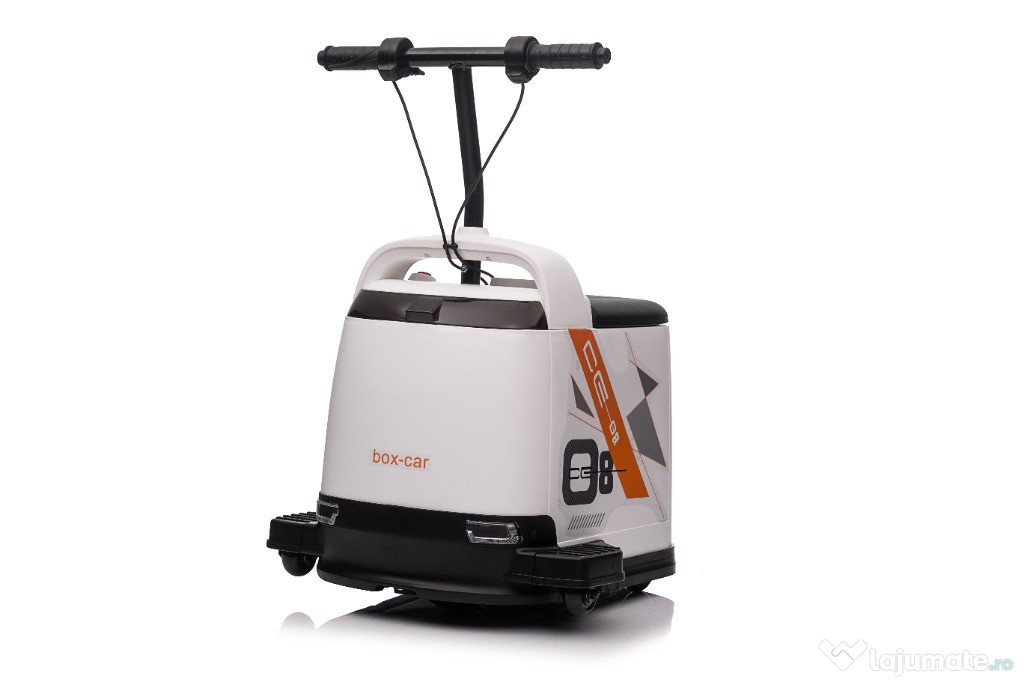 Masinuta electric pentru copii, Kinderauto Box-Car 360, 180W, 24V, alb