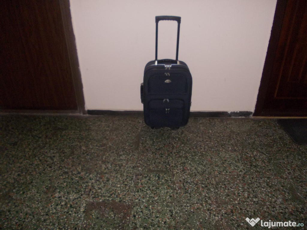 Troler mic 55/35cm cu 2roti geamantan valiza bagaj cabina geanta voiaj