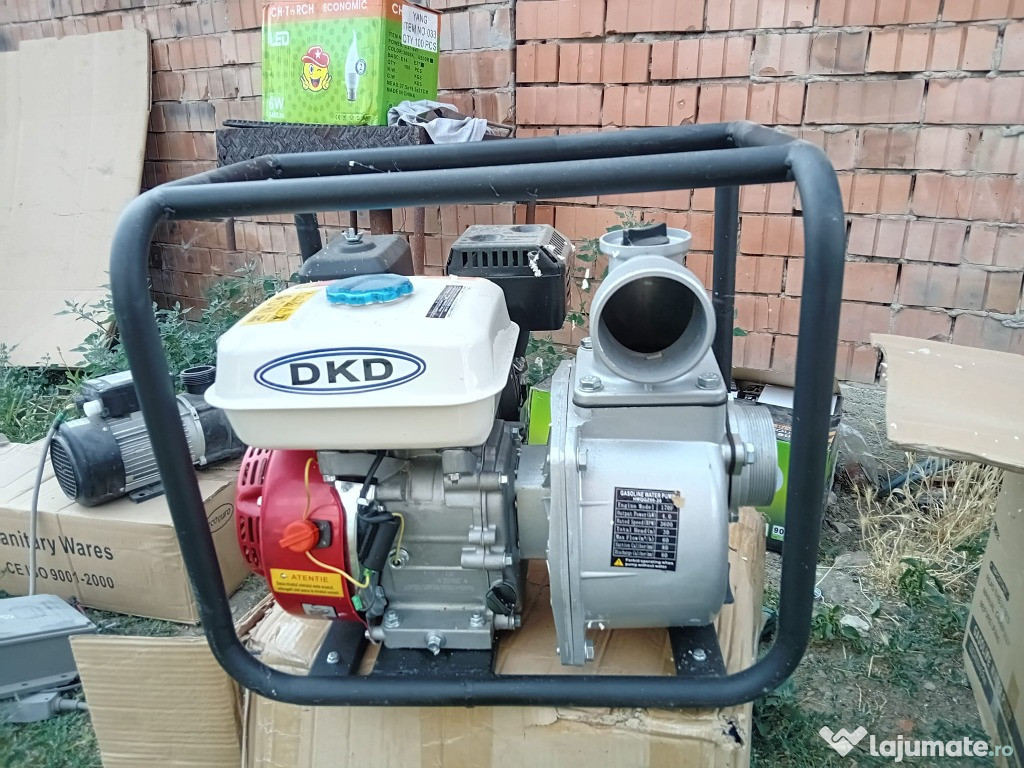 Motopompa DKD 170F HMQGZ80-30 7CP benzina 3600 rpm