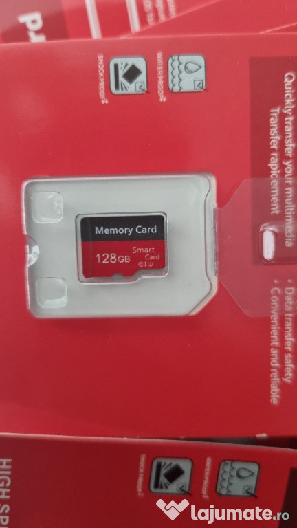 Card memorie 128GB nou sigilat.Rezistent la apa/socuri SDHC