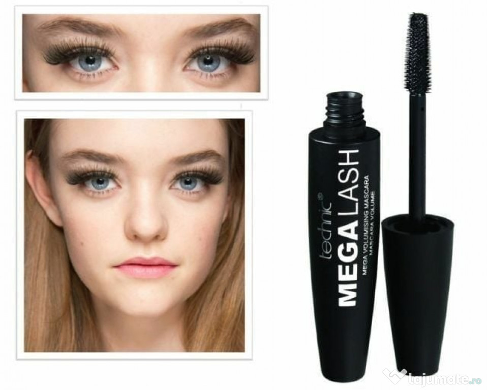 Mascara Volum, Technic, Mega Lash, Negru, 14 ml