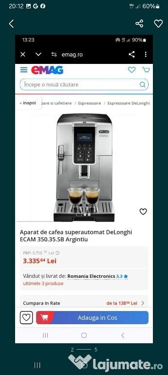 Aparat de cafea delonghi