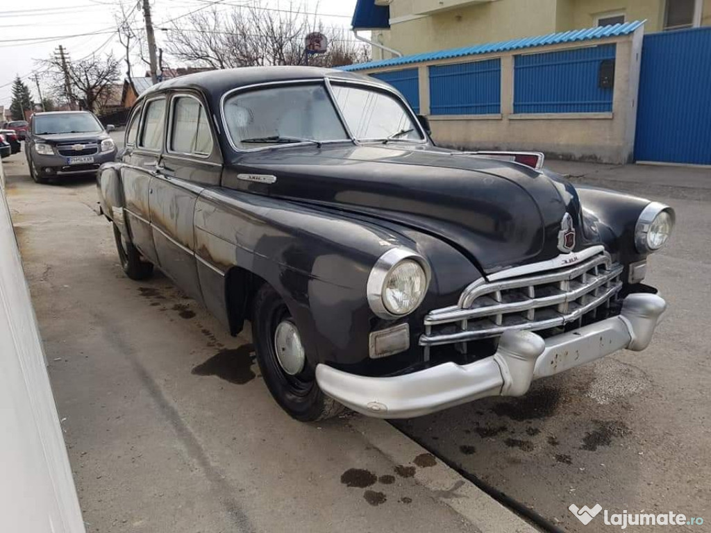 Limuzina de epoca 1952 Gaz 12 Zim, locuri bodyguard, restaurata