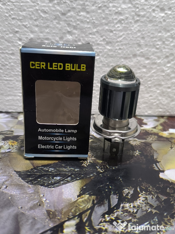 Set becuri led cu lupa h4