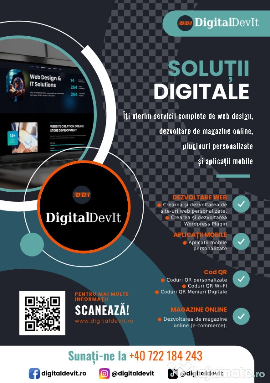 Creare site web | Aplicatie Android | Programare | Cod QR