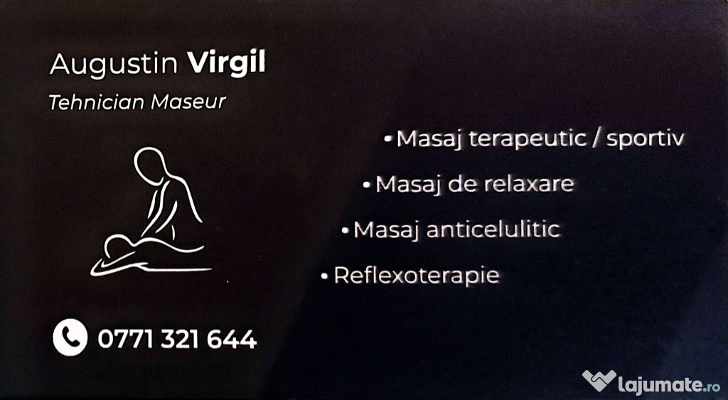 Tehnician Maseur # Masaj Terapeutic la domiciliu