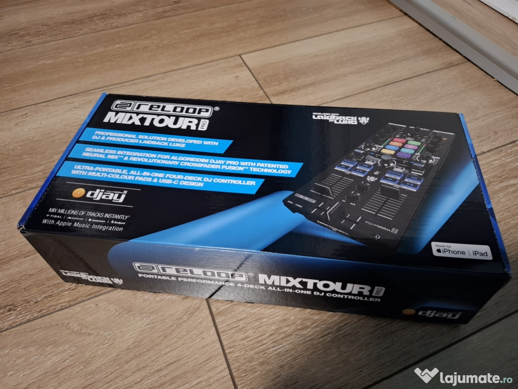 Controler DJ All-In-One cu 4 punți cu placă de sunet USB pe 24 de biți